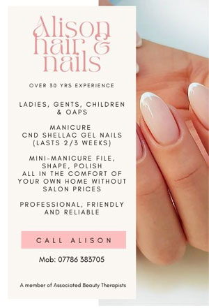 Alison Hair and Nails Advert
